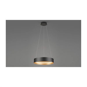 MUSTERRING - LOOP PENDEL - SORT - JUSTERBAR - LED LYS - STÆRK PRIS